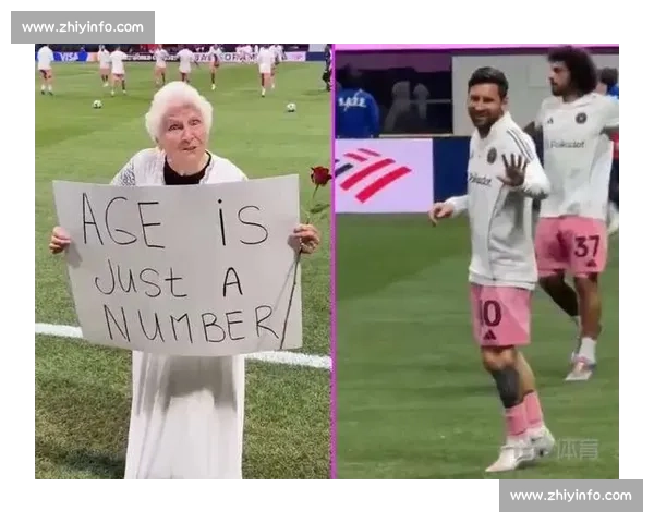 90 岁奶奶连追梅西多场！举牌：年龄只是数字